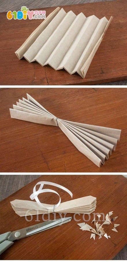 简单的纸花制作图解