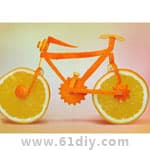 橙子创意手工DIY自行车