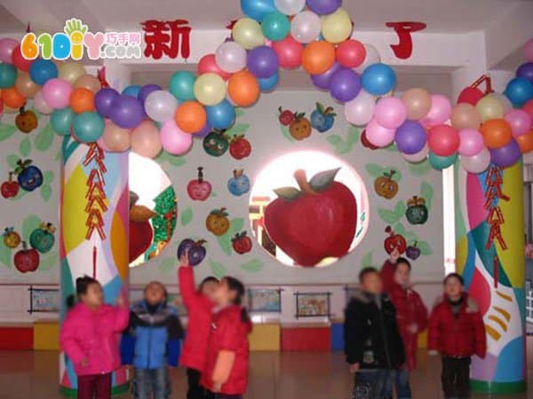 幼儿园新年吊饰图片