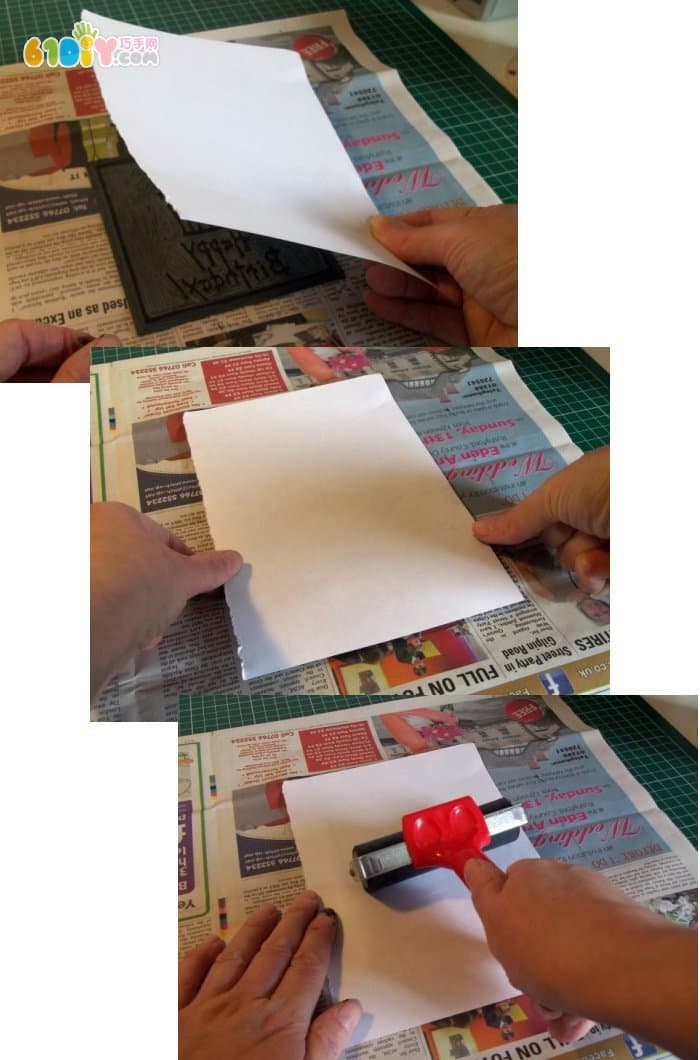 拓印生日贺卡详细制作过程