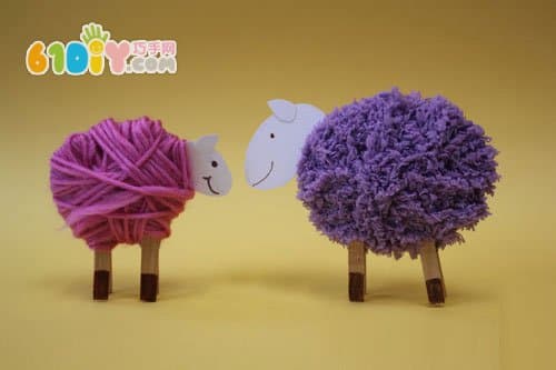 羊年手工 怎样制作毛线小羊
