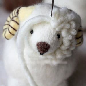 羊毛毡教程 可爱小绵羊