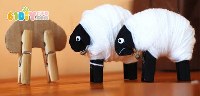 儿童DIY毛线小羊