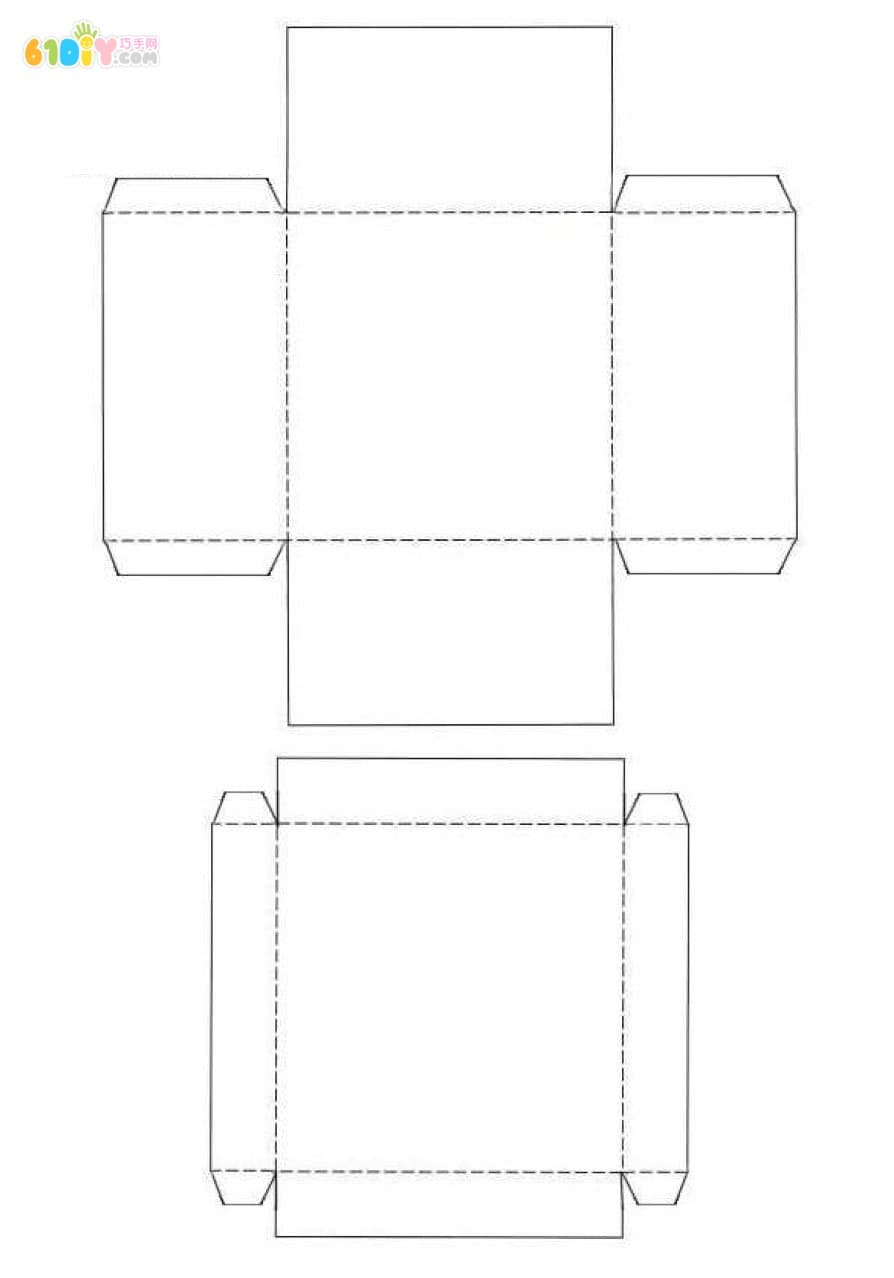 方形礼物盒制作过程和模板