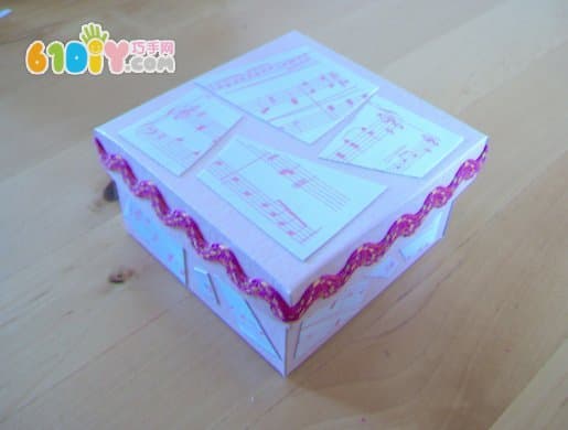 方形礼物盒制作过程和模板