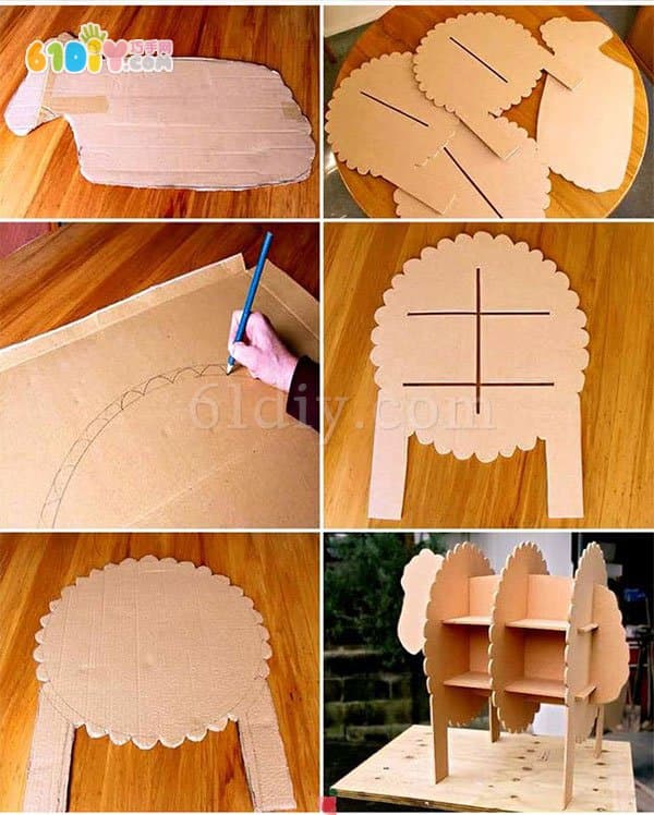 小羊书架手工制作