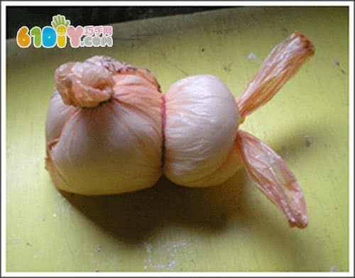 复活节DIY 塑料袋制作小兔子