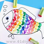 芹菜印章 漂亮的彩虹鱼