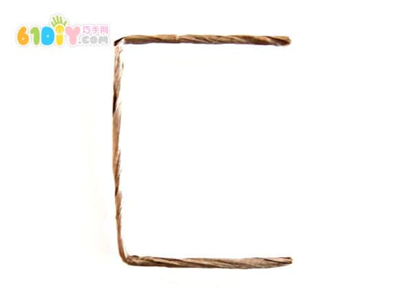 纸绳DIY字母手工挂饰
