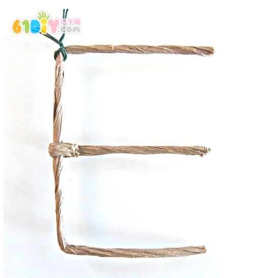 纸绳DIY字母手工挂饰