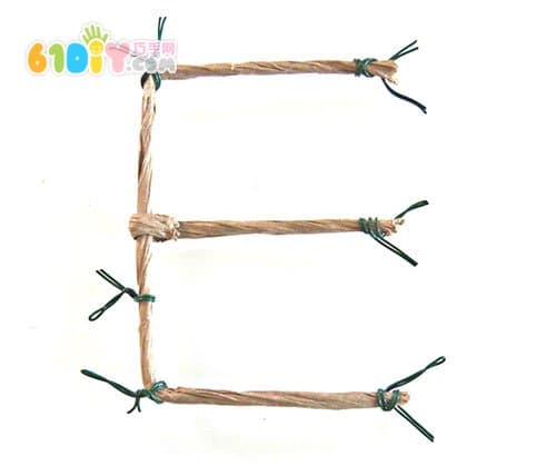 纸绳DIY字母手工挂饰