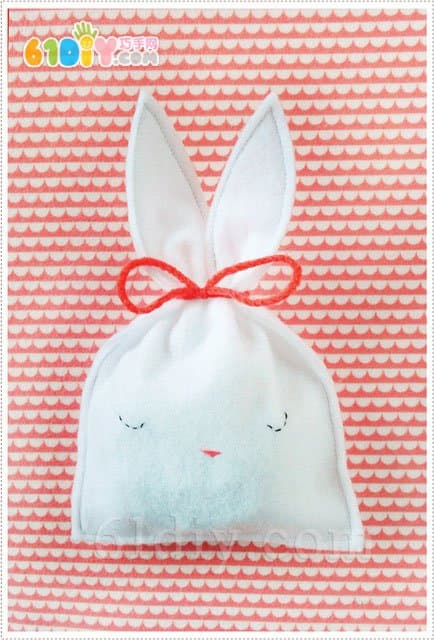 复活节手工 小兔子糖果袋