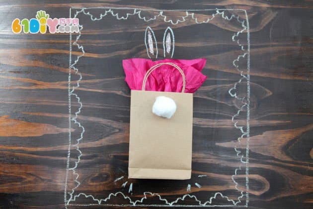 复活节制作纸袋兔子