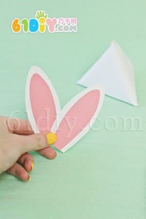 手工制作立体三角形兔子