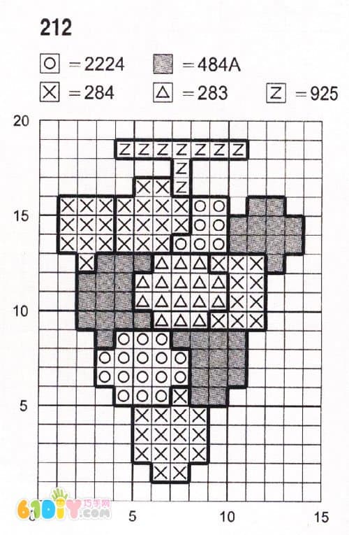葡萄十字绣图案