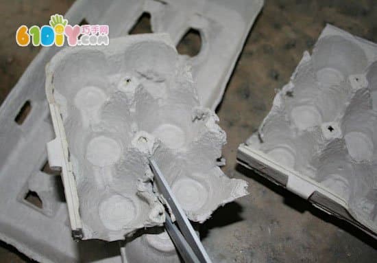 母亲节礼物DIY 鸡蛋托制作郁金香装饰画
