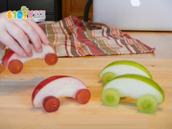趣味水果拼拼乐 苹果制作小汽车