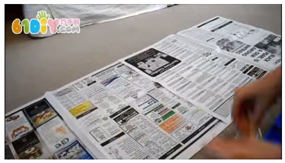 环保时装教程 报纸制作婚纱裙