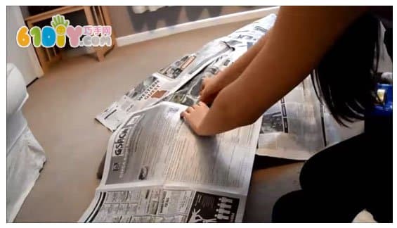 环保时装教程 报纸制作婚纱裙