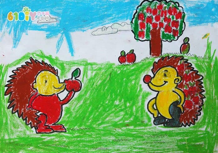友谊主题儿童画作品