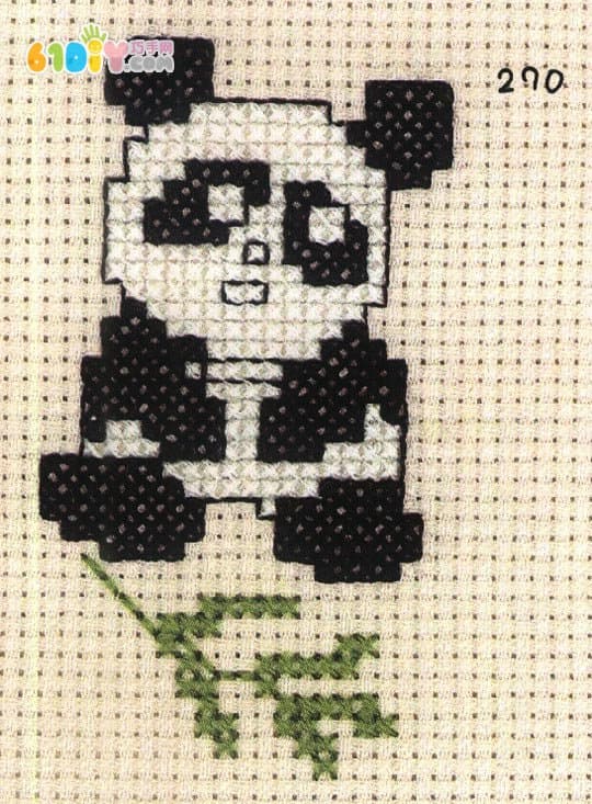 熊猫十字绣图案