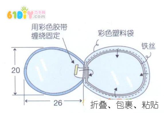 塑料袋制作小蜜蜂演出服