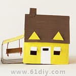 废物利用亲子DIY 纸盒小房子