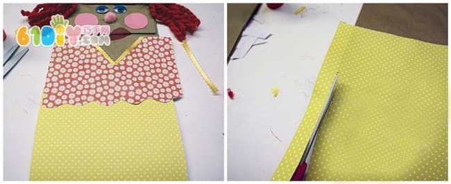 纸袋娃娃手偶制作_纸袋手工_巧巧手幼儿手工网    www.61diy.
