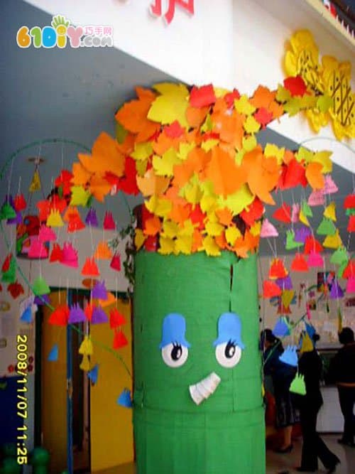 幼儿园柱子装饰