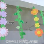 幼儿园花朵吊饰图片