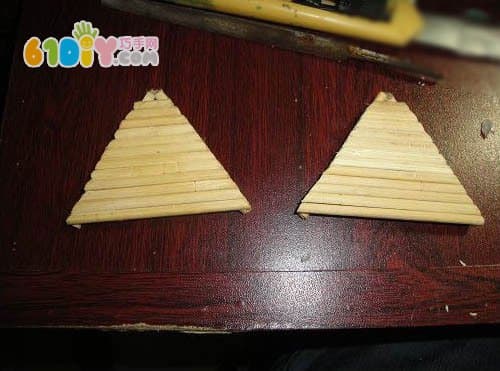 用筷子DIY制作房子