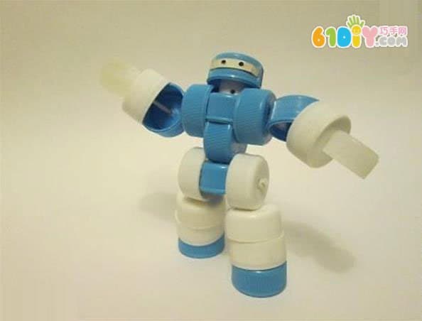 塑料瓶盖变机器人玩具