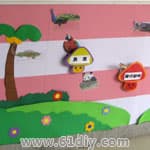 幼儿园动物主题墙 动物家族