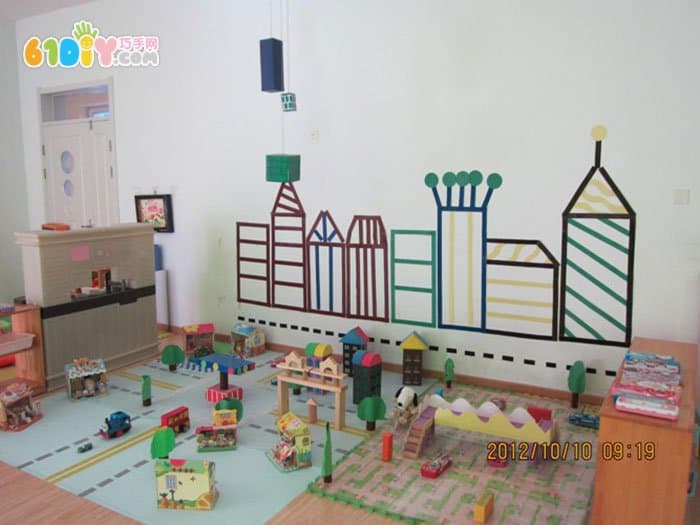 幼儿园建构区布置 我的城市