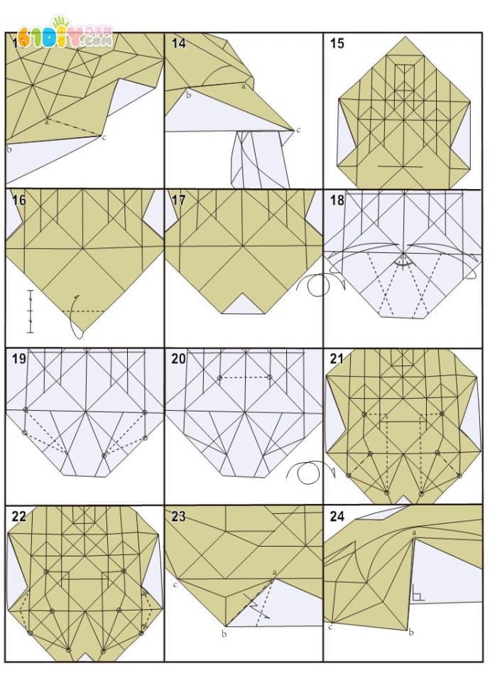 复杂的狐狸折纸教程