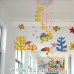 幼儿园走廊吊饰 海底世界风格