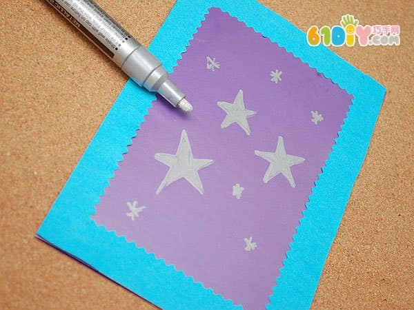 教师节自制简单漂亮的星星卡