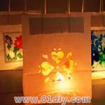 中秋节手工 儿童制作纸袋艺术灯笼