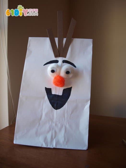纸袋手工制作雪宝Olaf