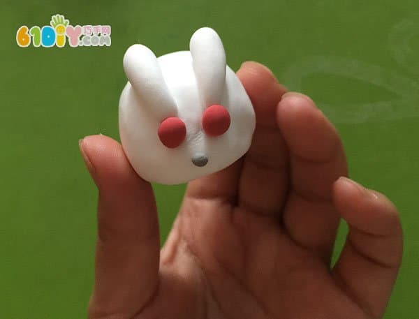 中秋节粘土制作 可爱的月兔