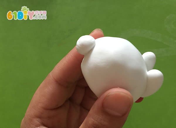 中秋节粘土制作 可爱的月兔
