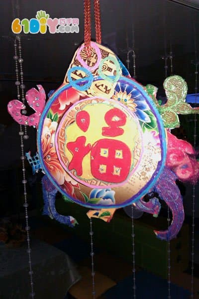 幼儿园中秋节走廊挂饰 月饼盒灯笼
