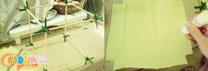 中秋节手工制作一次性筷子灯笼