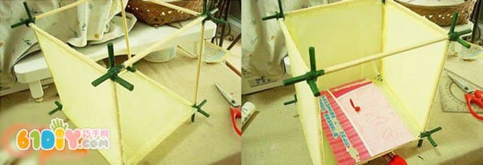 中秋节手工制作一次性筷子灯笼