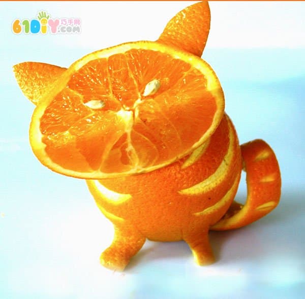 橙子手工制作可爱小猫