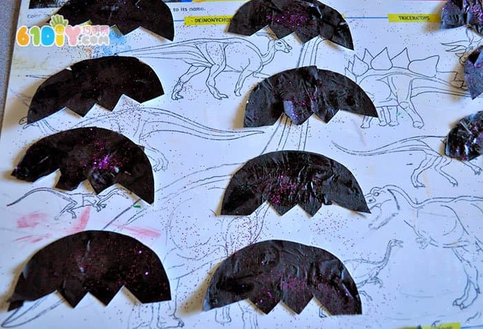 万圣节儿童手工 蛋糕纸蝙蝠贴画