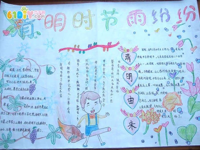 清明节手抄报图片