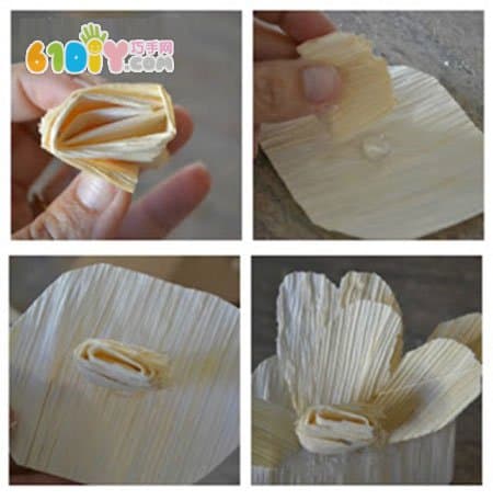 玉米皮手工制作装饰花朵
