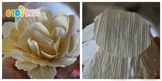 玉米皮手工制作装饰花朵