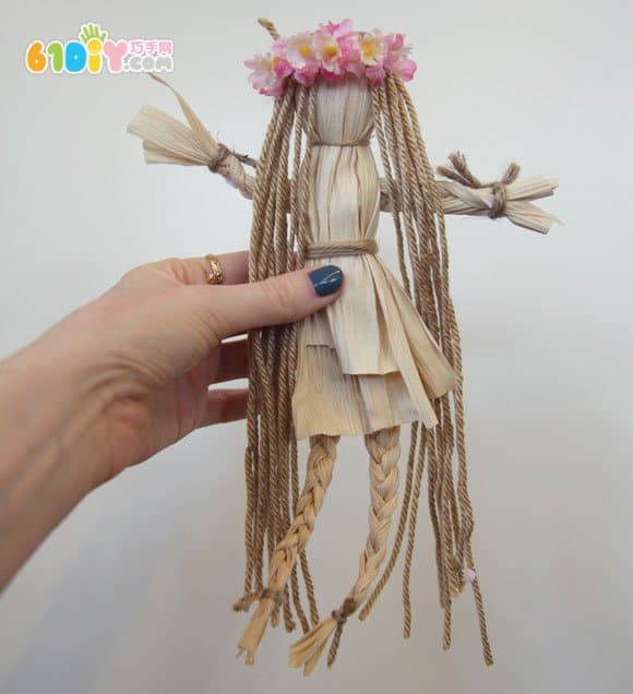 玉米皮手工娃娃制作过程